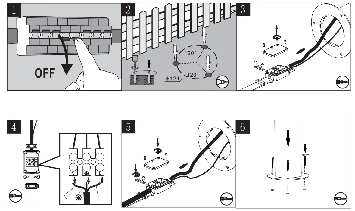 QAZQA-Odense-P30-Black-Modern-Outdoor Light-FIG1