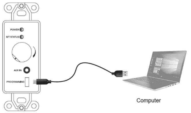 PULSEAUDIO PA230BWA 30w, 2 Channel, In-Wall Addressable Bluetooth - 2