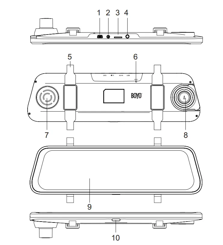 BOYO VTR93M - Vehicle HD Backup Camera-1