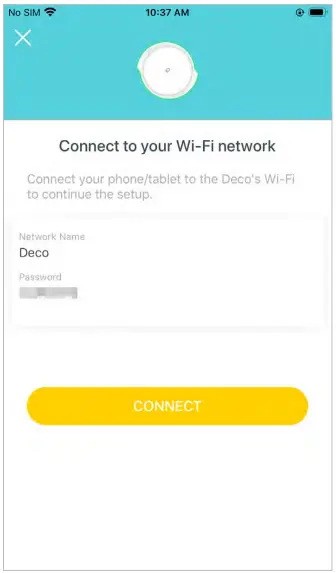 tp link Deco X50 Outdoor Mesh WiFi - continue the setup