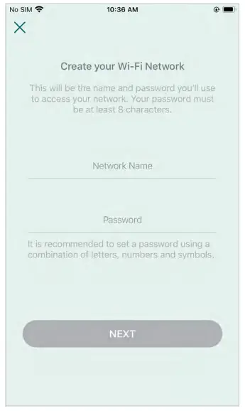 tp link Deco X50 Outdoor Mesh WiFi - name and a password