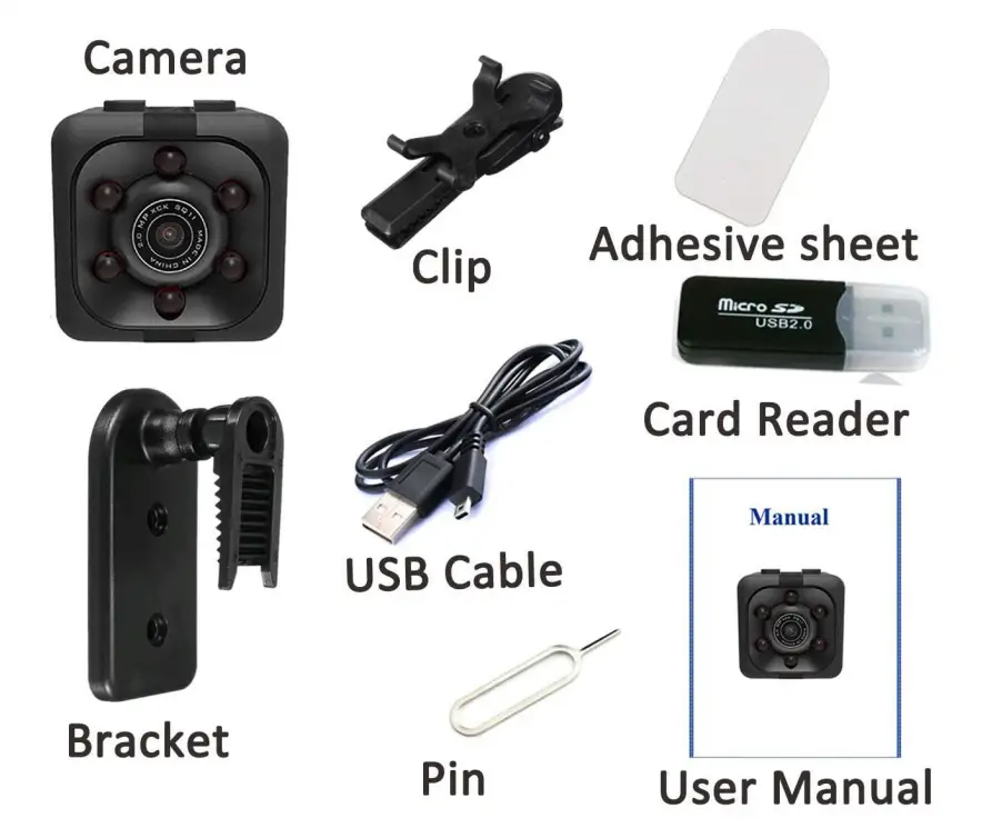 Hidden Spy Camera Mini Wireless Small 1080P Security Camera Camaras-12