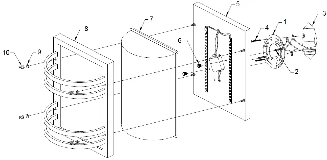 KICHLER-11320BKTLED-13-inch-LED-Wall-Light-Textured-Black-FIG-1