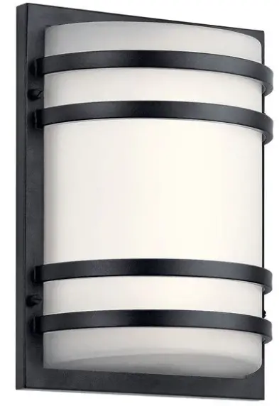 KICHLER-11320BKTLED-13-inch-LED-Wall-Light-Textured-Black-PRODUCT