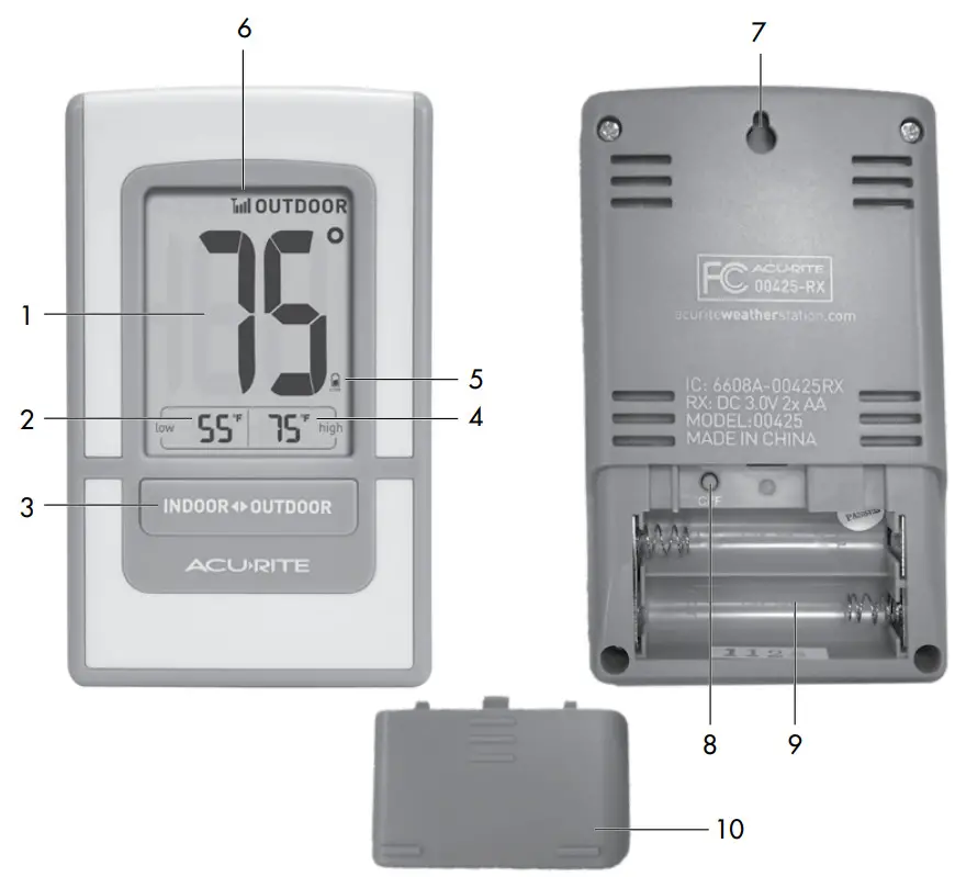 AcuRite Wireless Thermometer 00209 - 00425 - Benefits