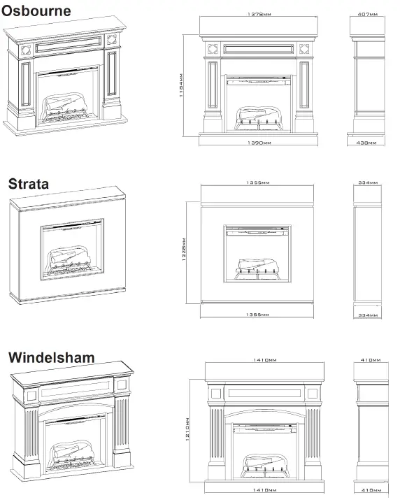 Dimplex-OSB20C-AU-Osbourne-Mantel-2kW-Electric-Fireplace-FIG-1