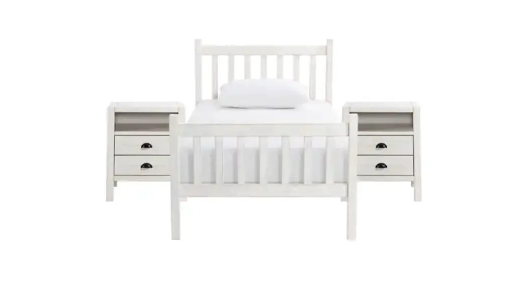 Alaterre Furniture Anwi1031r1 5-piece White Bedroom Set With Slat Twin Bed Instructions