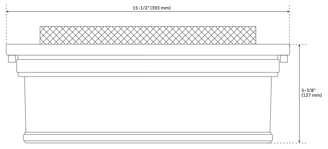 PARK HARBOR 944729 15 Inch Summerlake 3 Light Flush Mount Ceiling - Fig