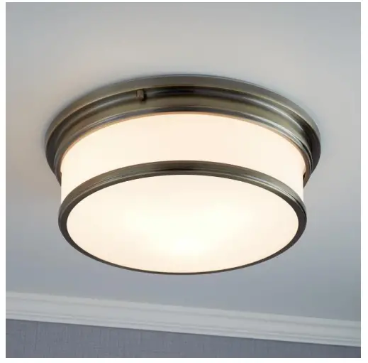 PARK HARBOR 944729 15 Inch Summerlake 3 Light Flush Mount Ceiling
