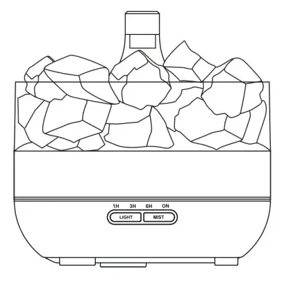 anko RM 330 Himalayan Salt Rock Aroma Diffuser