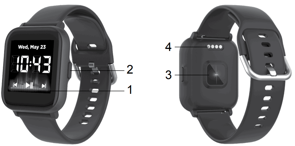 CANYON SW 78 Black Salt Smartwatch