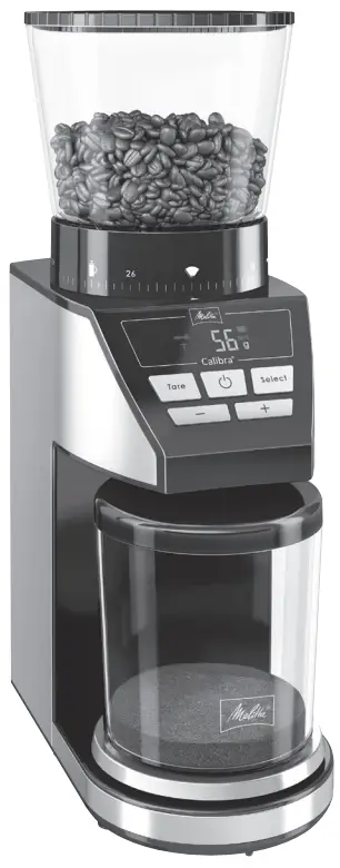 Melitta Calibra Coffee Grinder with Integrated Scale