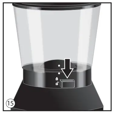 Using the coffee grinder