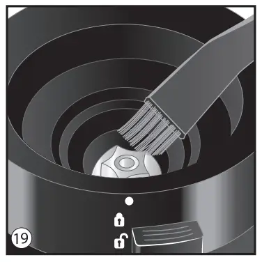 Using the coffee grinder