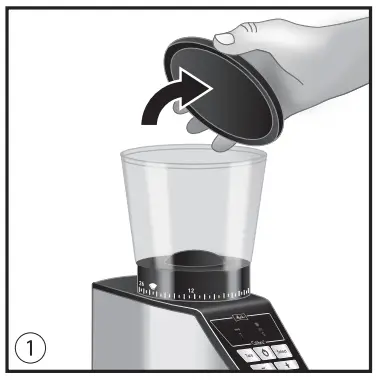 Using the coffee grinder