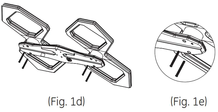 GE Quadcore HD Antenna - ASSEMBLING THE ANTENNA 2
