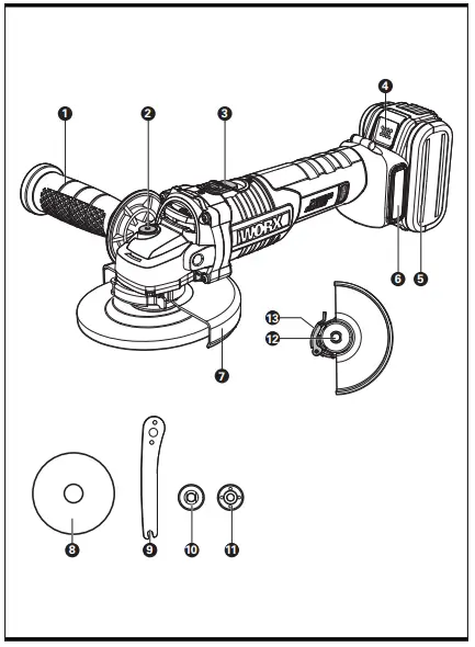WORX-WX812-Cordless-Brushless-Angle-Grinder-fig-1