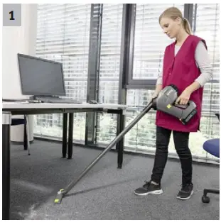 With large filter area and efficient turbine