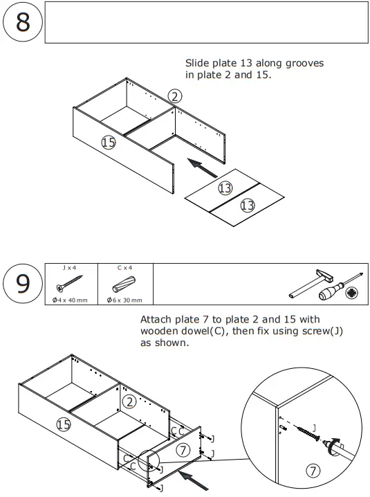 FUFU-GAGA-4-Tier-Freestanding-Bookcases-with-1-Drawer-Display-Cabinet-FIG-11