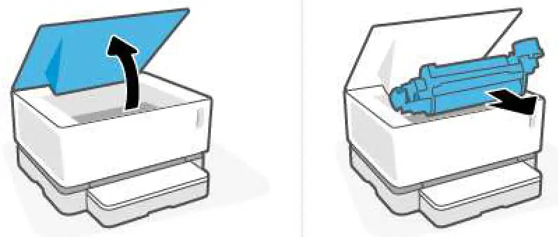 hp Neverstop Laser 1000 Series Printer - Clear jams