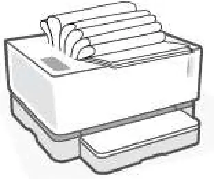 hp Neverstop Laser 1000 Series Printer - Output stacking