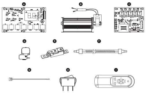 LifeSmart Infrared Tower Heater - REPLACEMENT PARTS LIST1