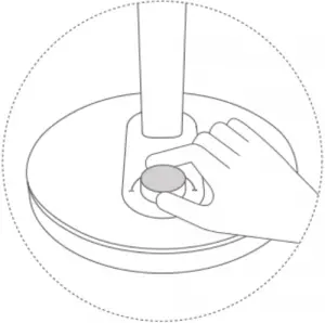 Spin the knob to adjust the brightness