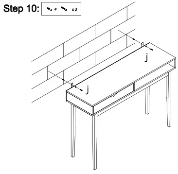 Kmart Stewart Hall Table - step 6