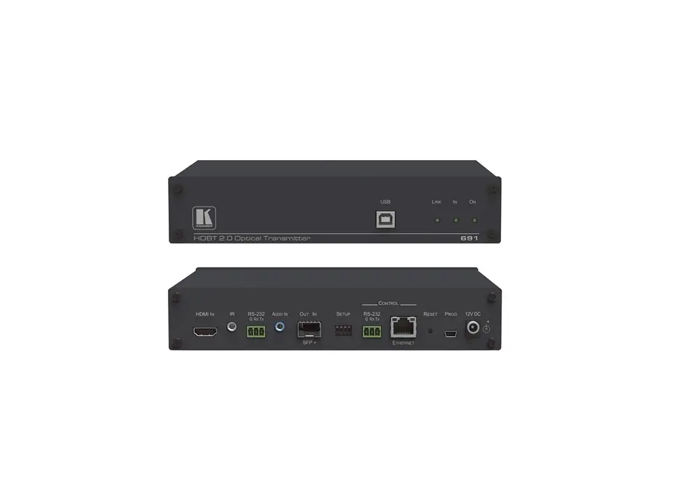 Kramer 691 Fiber Optic Transmitter User Guide Kramer 691 Fiber Optic Transmitter User Guide