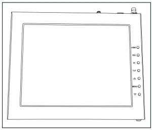 ikan PT17-HB Teleprompter 17 Inch Compatible Monitors - Monitor Ports 1
