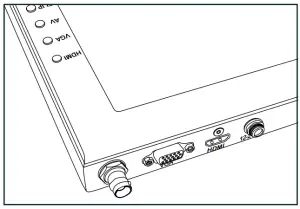 ikan PT17-HB Teleprompter 17 Inch Compatible Monitors - Monitor Ports