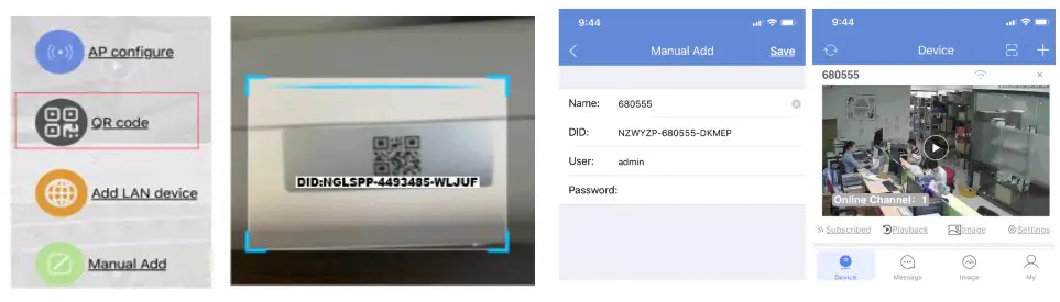 YUCHENG P6SLite 4G IP Camera with 4G Router Module-QR code added