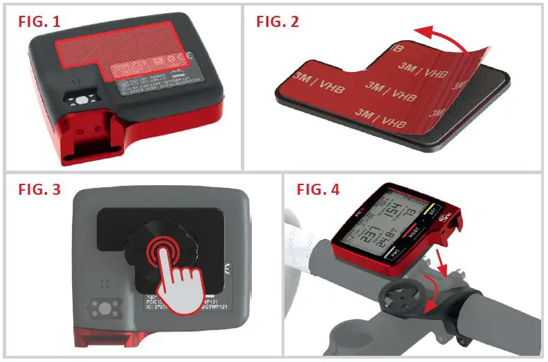 Installing the PC8 to the bike mount