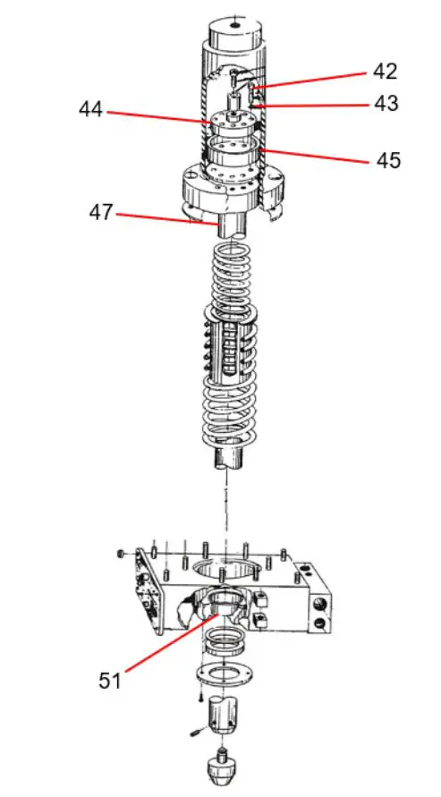 DAKE 6-225 Air-Operated Hydraulic Press Air Pump Instruction Manual - POWER UNIT ASSEMBLY