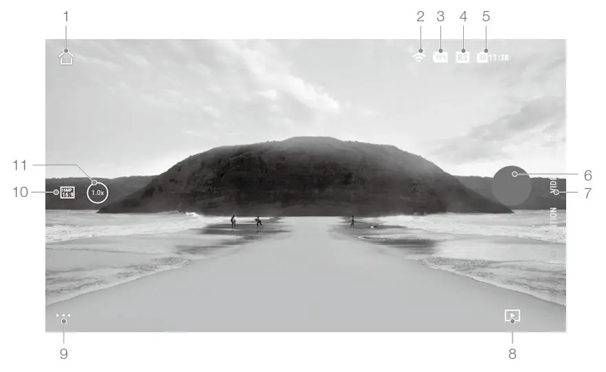 dji 6483020 Action 2 Power Combo 4K Action Camera- Camera View