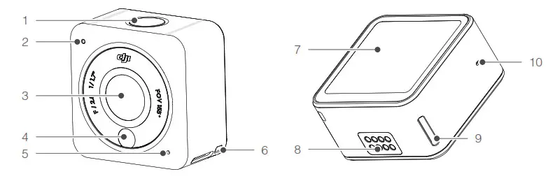 dji 6483020 Action 2 Power Combo 4K Action Camera- DJI Action 2 Camera Unit