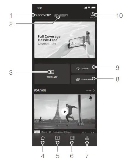 dji 6483020 Action 2 Power Combo 4K Action Camera- Mimo App