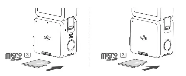 dji 6483020 Action 2 Power Combo 4K Action Camera- Storing Photos and Videos