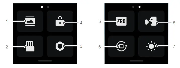dji 6483020 Action 2 Power Combo 4K Action Camera- Swipe Down