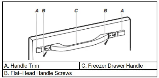 MAYTAG MBF1958FEZ Bottom Mount Refrigerator- Freezer Door Handle Style 2