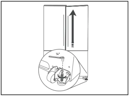 MAYTAG MBF1958FEZ Bottom Mount Refrigerator- turn the screws