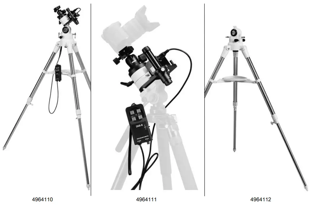 BRESSER 4964111 Tripod with Polar Wedge for Photo Mount-