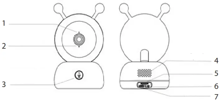LUVION 894593 Smart Optics Baby Monitor with Camera - USB Power input