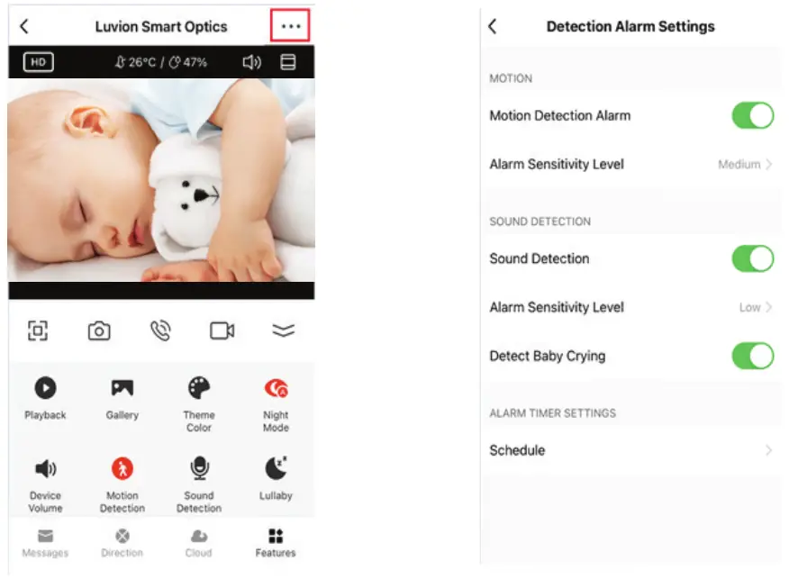 LUVION 894593 Smart Optics Baby Monitor with Camera - able to monitor