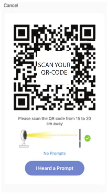 LUVION 894593 Smart Optics Baby Monitor with Camera - heard a prompt