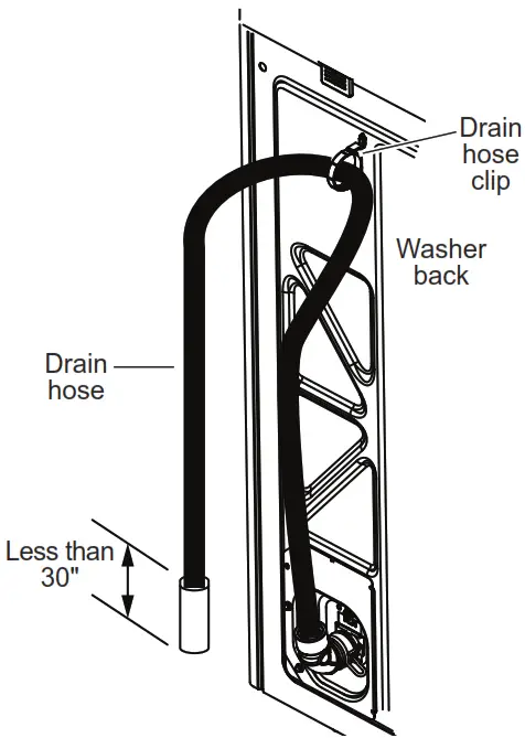 GE Appliances VTW525 Washer - Drain