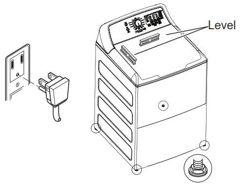 GE Appliances VTW525 Washer - control