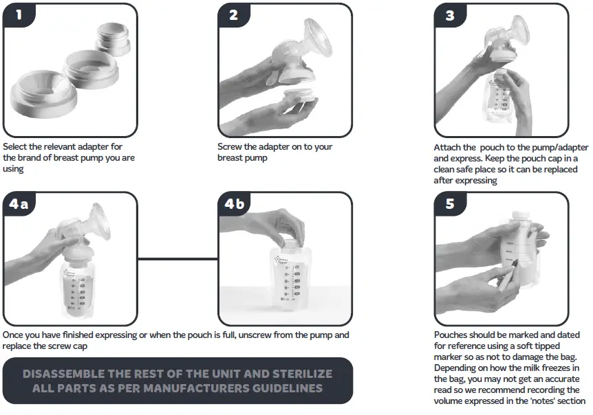 tommee tippee Pump and Go Pouch Holder with Extra Slow Flow Nipple fig 2
