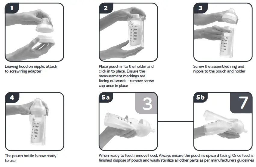 tommee tippee Pump and Go Pouch Holder with Extra Slow Flow Nipple fig 3