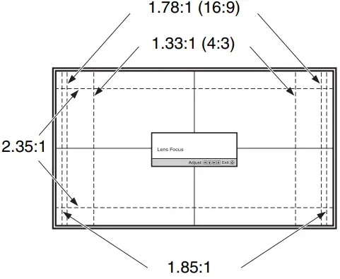 Lens adjustment window